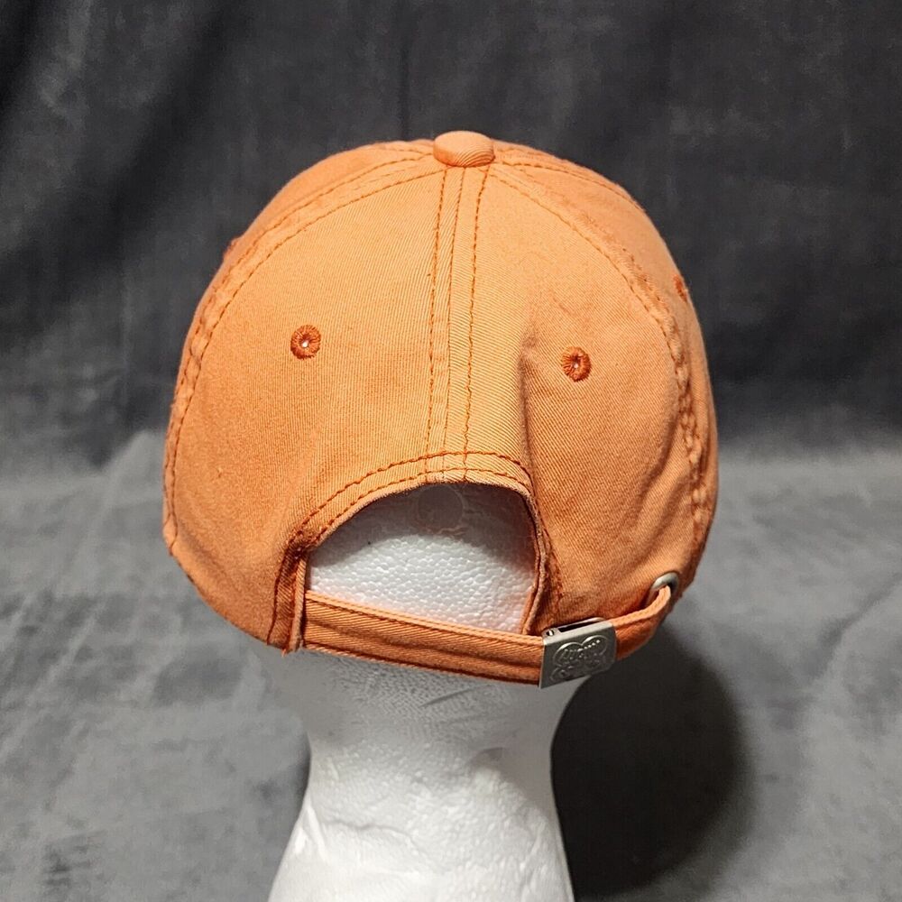 Lucky Brand 69 Orange Baseball Cap Hat Adj. Size Cotton Fairy Gypsy Whimsical - Picture 5 of 12